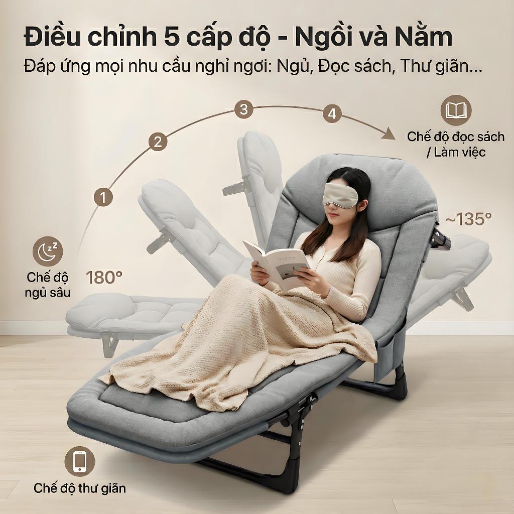 ALVIN Giường gấp gọn giờ nghỉ trưa văn phòng dễ cất giữ dễ mang theo | BigBuy360 - bigbuy360.vn
