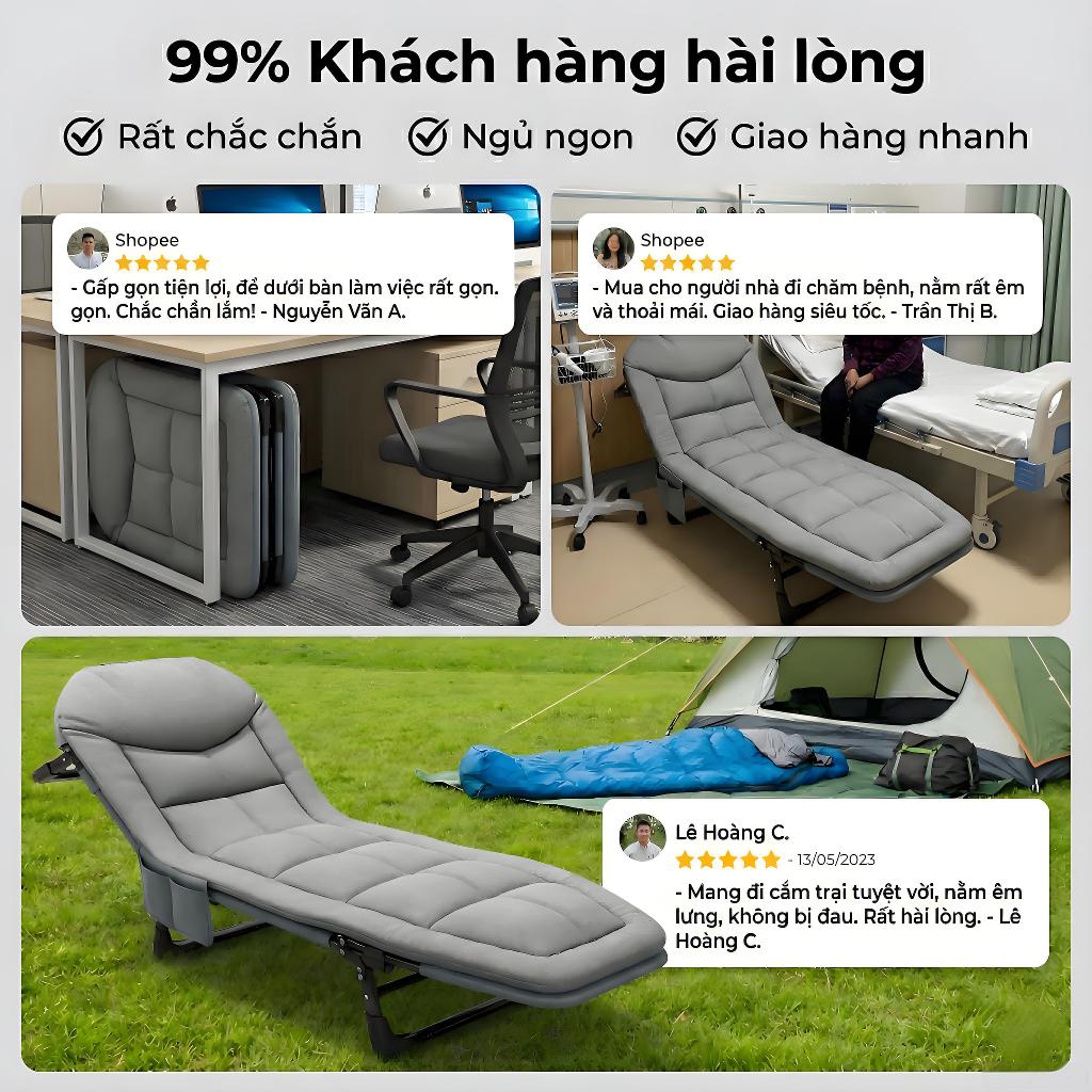 ALVIN Giường gấp gọn giờ nghỉ trưa văn phòng dễ cất giữ dễ mang theo | BigBuy360 - bigbuy360.vn