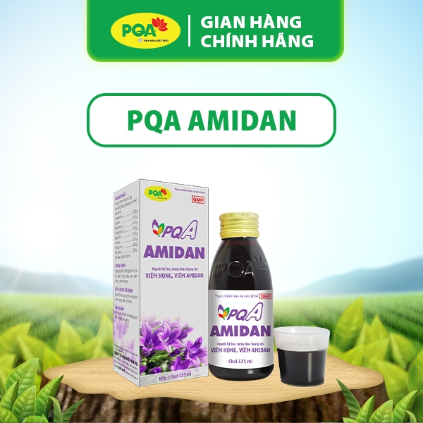 PQA Amidan 125ml Giúp bổ phế, hỗ trợ giảm ho, hỗ trợ giảm sưng đau do viêm họng, viêm amidan