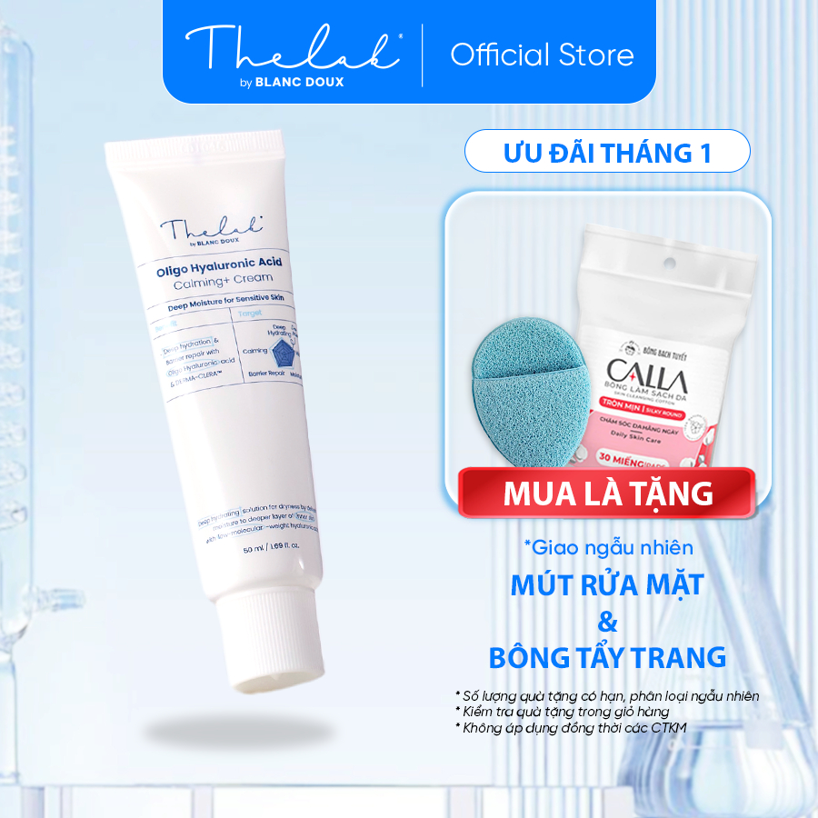 Kem Dưỡng Da Cấp Ẩm Dành Cho Da Khô Và Da Nhạy Cảm The Lab Oligo Ha Calming + Cream 50ml