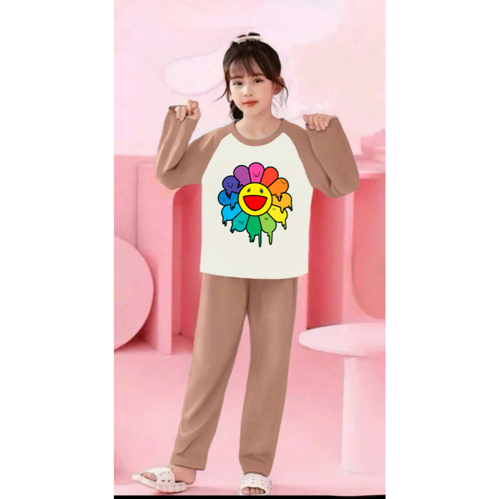 🌸 BỘ ĐỒ BÉ GÁI DÀI TAY – HÌNH CỰC ĐÁNG YÊU 🐱💕 DS404