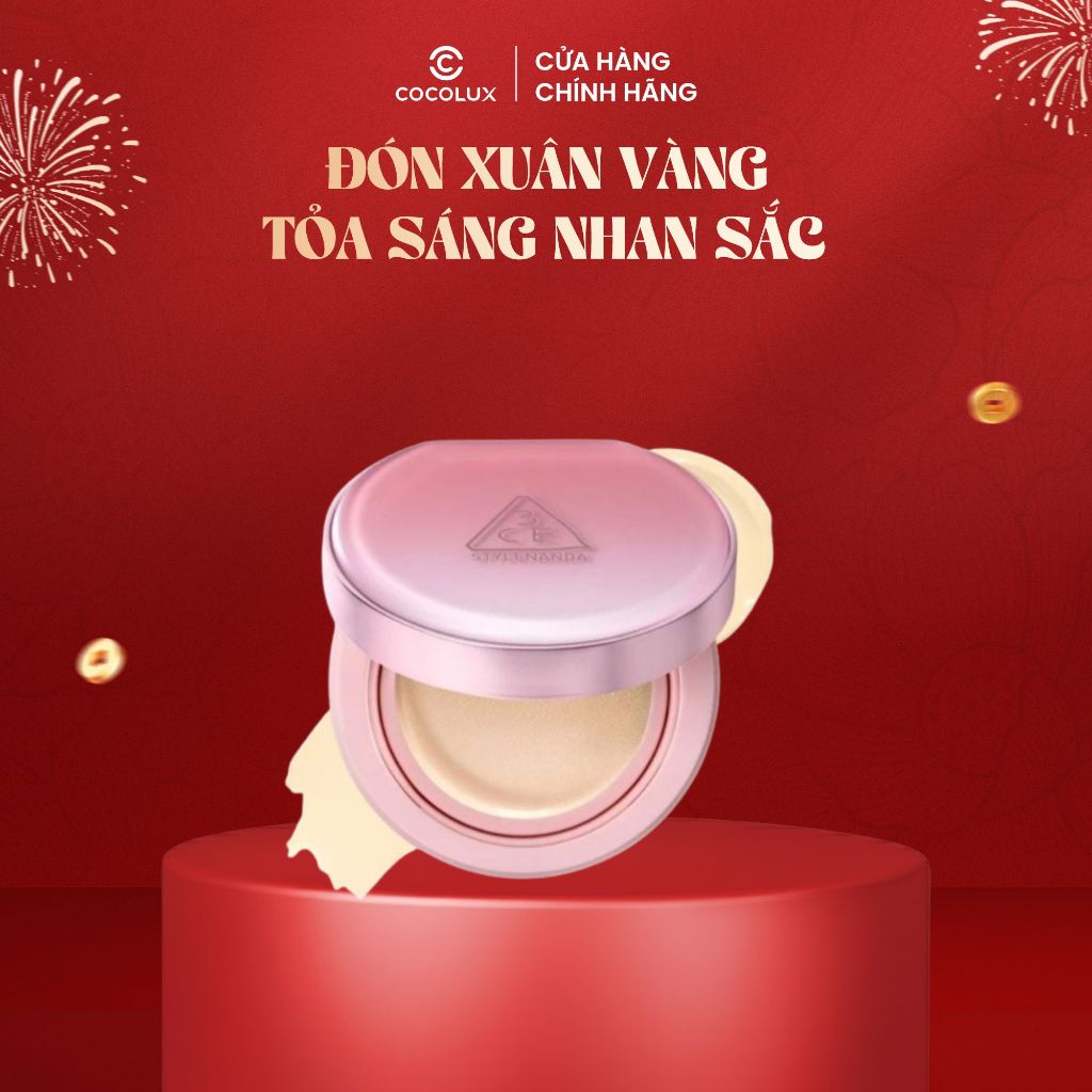 Phấn Nước 3CE Fitting Mesh Cover Cushion (Không kèm Refill)