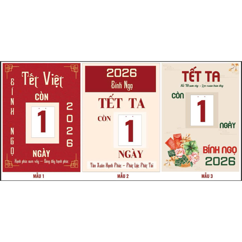 Lịch Tết 2025 xé tính ngày