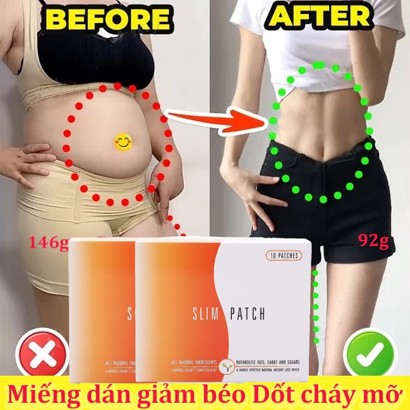 Miếng dán giảm cân hiệu quả cấp tốc detox giảm cân dán rốn miếng giảm cân nhanh giảm mỡ