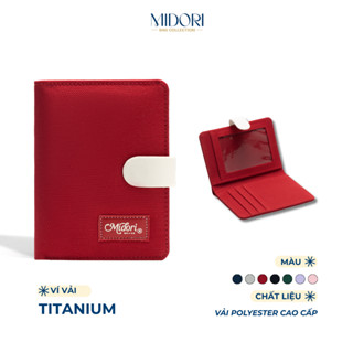 Ví Vải Đứng Nam Nữ TITANIUM Bóp Đựng Tiền Thẻ Nhiều Ngăn Polyester Cao Cấp | MIDORI BAG COLLECTION