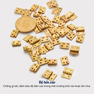 Bản lề mini kèm ốc vít trang trí nhà mô hình hanmade, cửa hộp mini