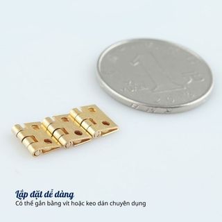 Bản lề mini kèm ốc vít trang trí nhà mô hình hanmade, cửa hộp mini
