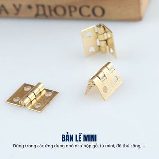 Bản lề mini kèm ốc vít trang trí nhà mô hình hanmade, cửa hộp mini