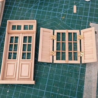 Bản lề mini kèm ốc vít trang trí nhà mô hình hanmade, cửa hộp mini