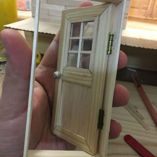 Bản lề mini kèm ốc vít trang trí nhà mô hình hanmade, cửa hộp mini