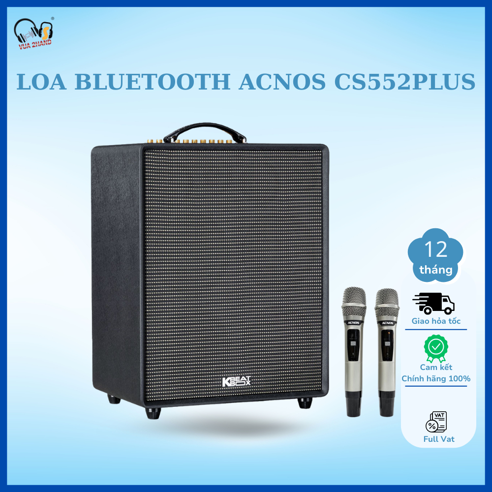Loa Bluetooth Acnos CS552 Plus công suất 1200W PMPO chính hãng bảo hành 12 tháng