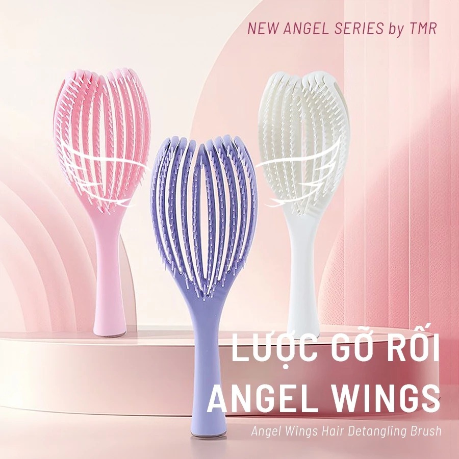 [Quà tặng không bán] Lược Gỡ Rối Angel Wings - Lượt massage da đầu