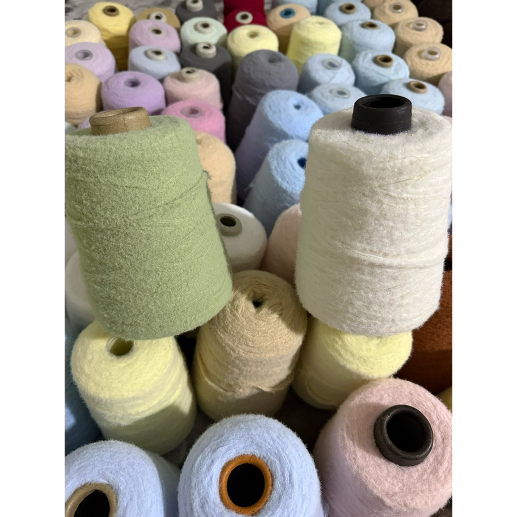 Sẵn Len CLOUD CANDY 8 CHẬP 500g -Len đẹp mềm mịn đa dạng màu sắc khăn,hoa,áo…(cối giấy hoặc cối nhựa