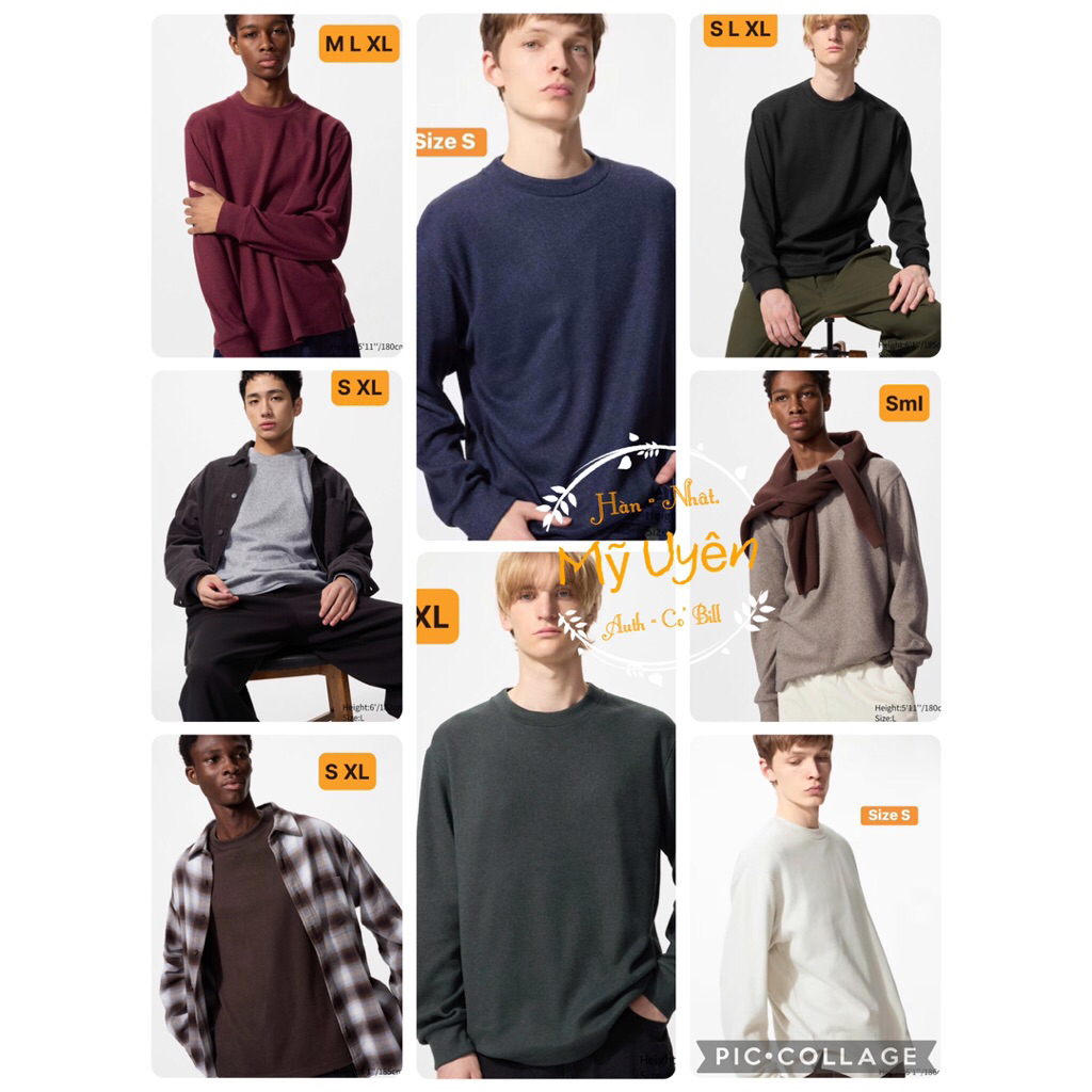 Áo nỉ mềm dệt kim nam Uni tag Việt