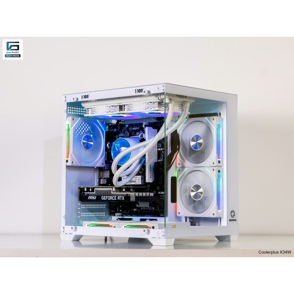 Máy PC Bể Cá Tản nhiệt nước Core i5 12400F / VGA GTX 750TI 4GB New Box đa nhiệm chiến Game, Đồ Họa, 