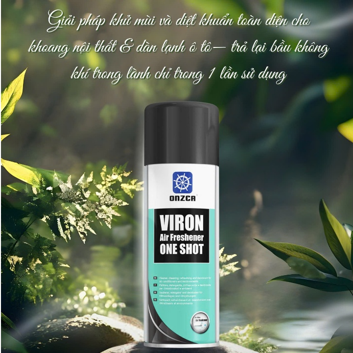 Xịt Khử Mùi Kháng Khuẩn Điều Hòa Không Khí Onzca Viron 200Ml