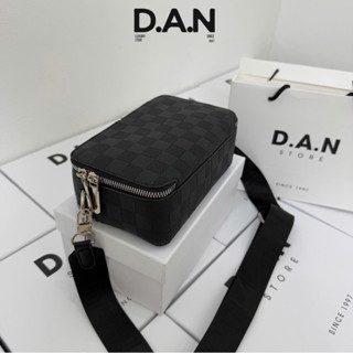 Túi Đeo Chéo DAN01 [ Full box + Túi tặng quà ] Kẻ Ô Vuông Kiểu Dáng Unisex Hoàn Thiện Thủ Công