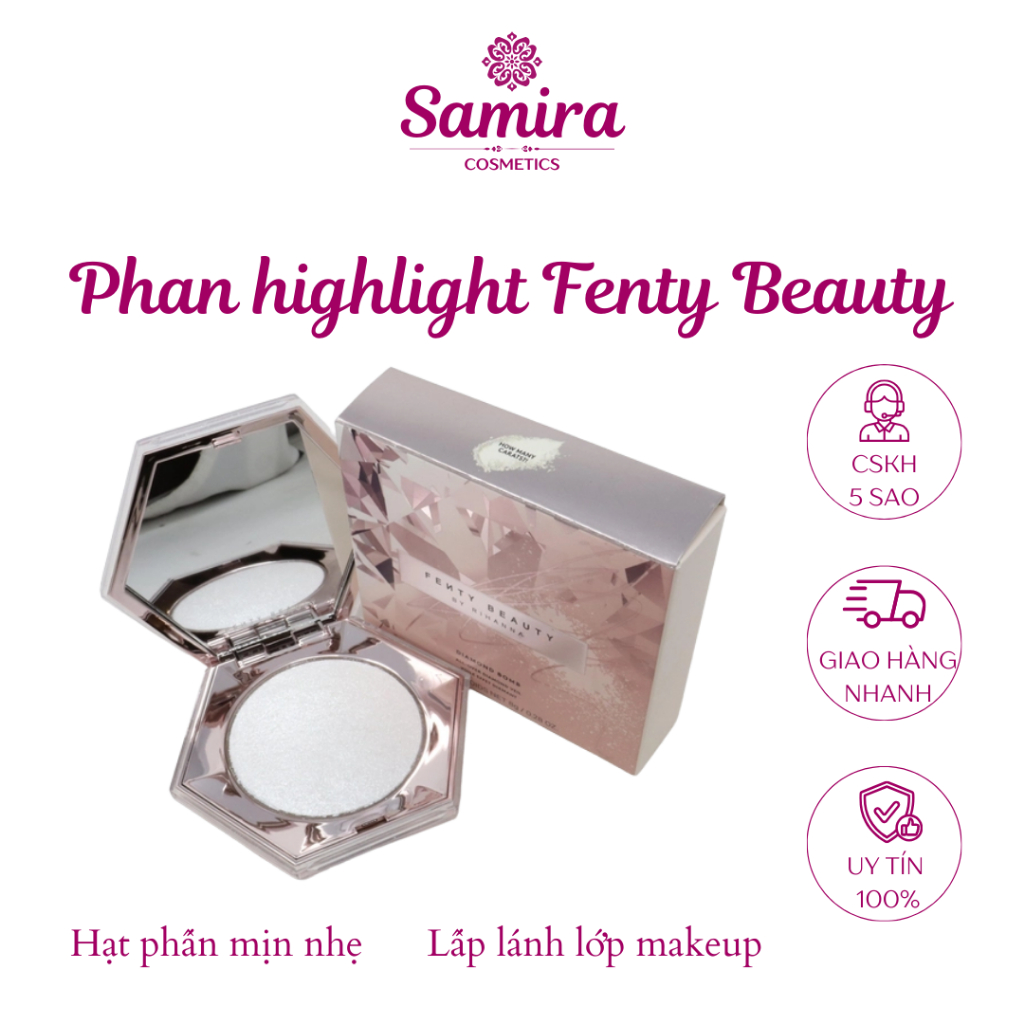 Phấn highlight Fenty Beauty Diamond Bomb Phấn phản chiếu ánh sáng Fenty Beauty Diamond Bomb Highligh
