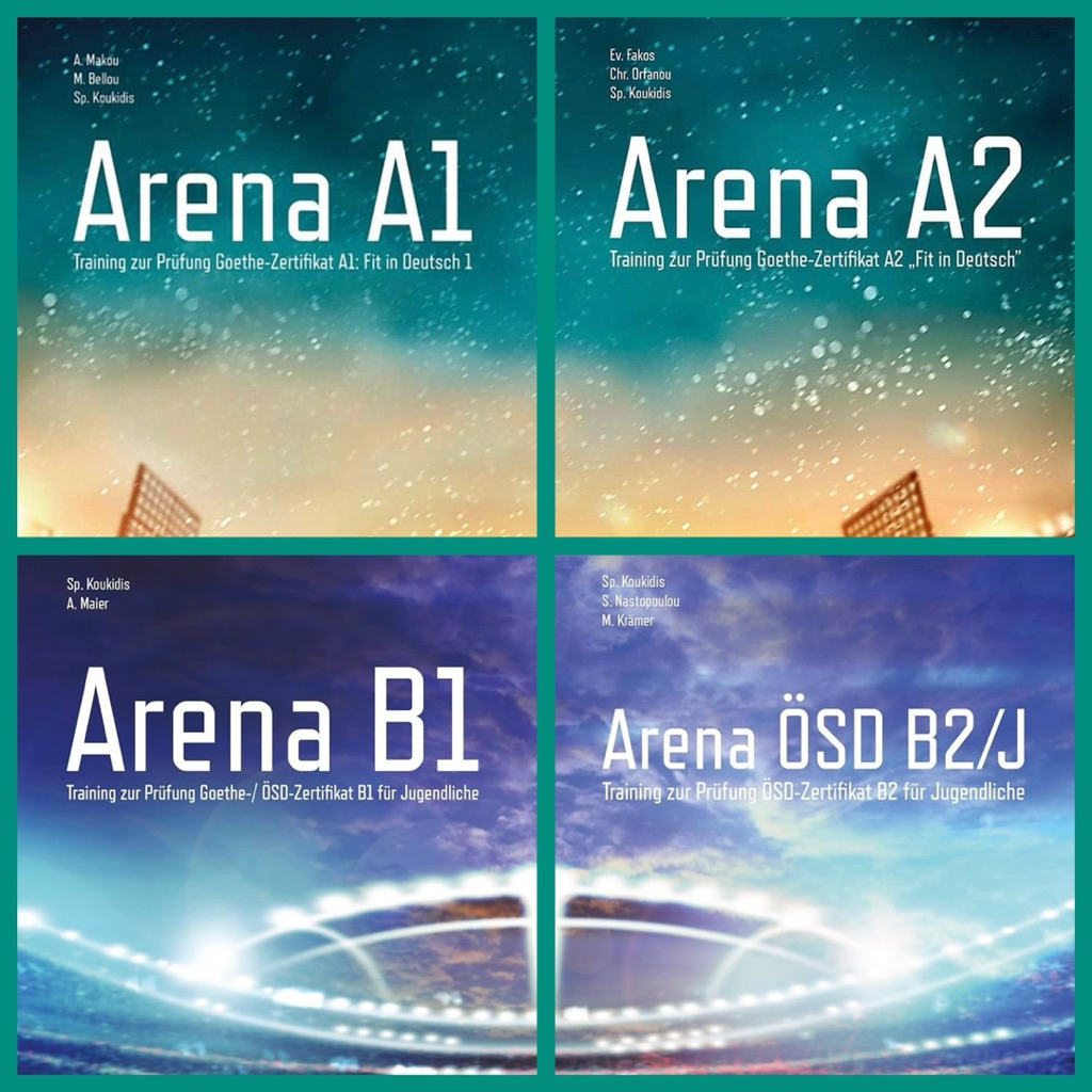 Sổ tài liệu Arena A1/ A2/ B1/ B2 Training zur Prüfung Goethe-Zertifikat Fit in Deutsch (Sổ in Màu)