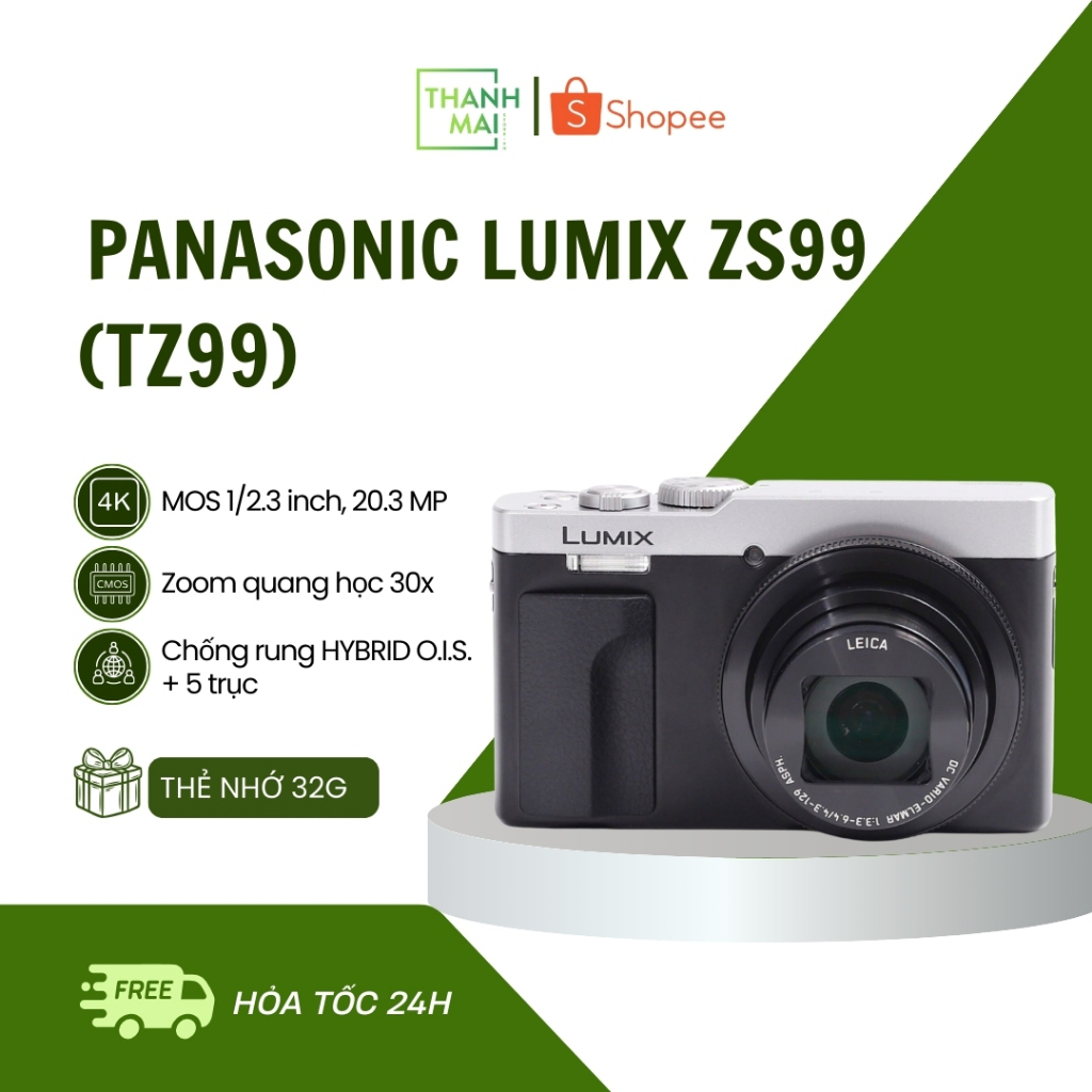 Máy ảnh Panasonic Lumix ZS99 (TZ99) | Mới 99%