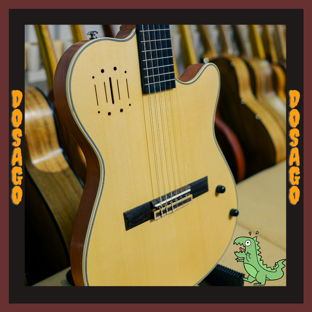 Đàn Guitar Classic DOSAGO Telecaster Có EQ Artec Cao Cấp Dáng Semi Cổ Điển Thùng Mỏng