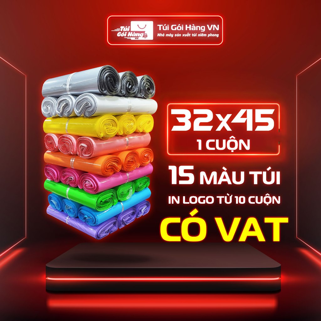 [1 Cuộn] Túi Niêm Phong 32x45 Đóng Hộp Giày Tiêu Chuẩn, Giao Hỏa Tốc, Giá Đã Bao Gồm VAT - Túi Gói Hàng VN