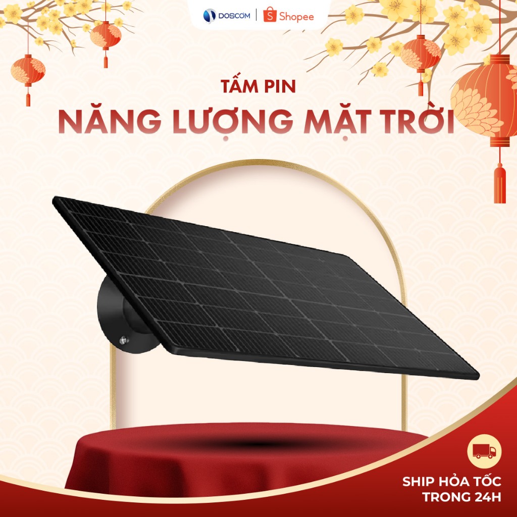 Tấm pin năng lượng mặt trời Solar Panel 6V 3,3W Doscom