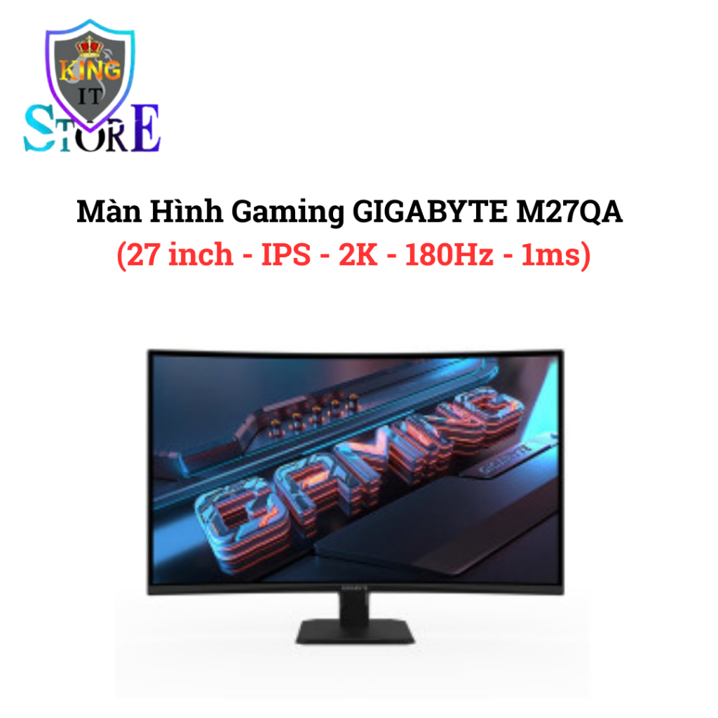 Màn hình máy tính Gigabyte M27QA (27 inch/ 180Hz/ IPS/ 2K ) - hàng chính hãng