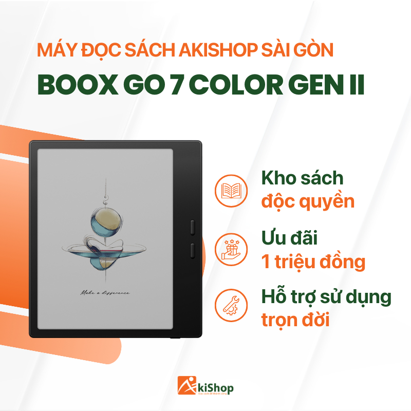 Máy đọc sách Boox Go 7 Color (Gen II) Chính hãng Akishop