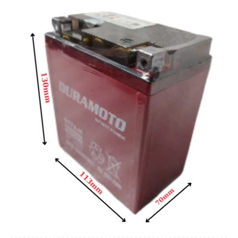 Ắc quy xe máy Liberty, Medley, Vespa Sprint, SH nhập, Dylan, @, PS, SCR- Duramoto GT7A-H ( 12V 7Ah)
