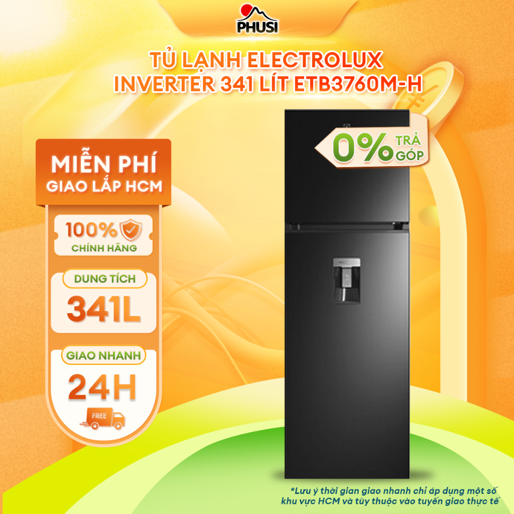 ETB3760M-H Tủ lạnh Electrolux Inverter 341 lít ETB3760M-H [MIỄN PHÍ GIAO LẮP HCM]