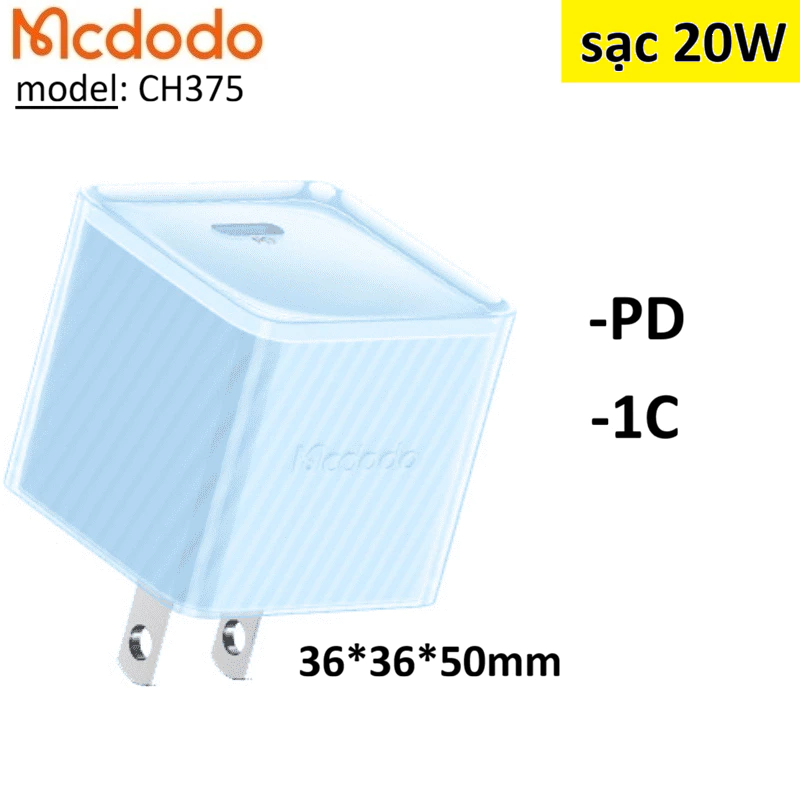 Cục sạc 20W MCdodo CH375 -Bảo Hành 9 tháng