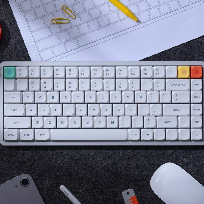 Bàn phím cơ Nuphy Air75 V3 - Bàn phím low profile không dây, Núm xoay điều chỉnh âm lượng, Khung nhôm, 3 mode kết nối | BigBuy360 - bigbuy360.vn