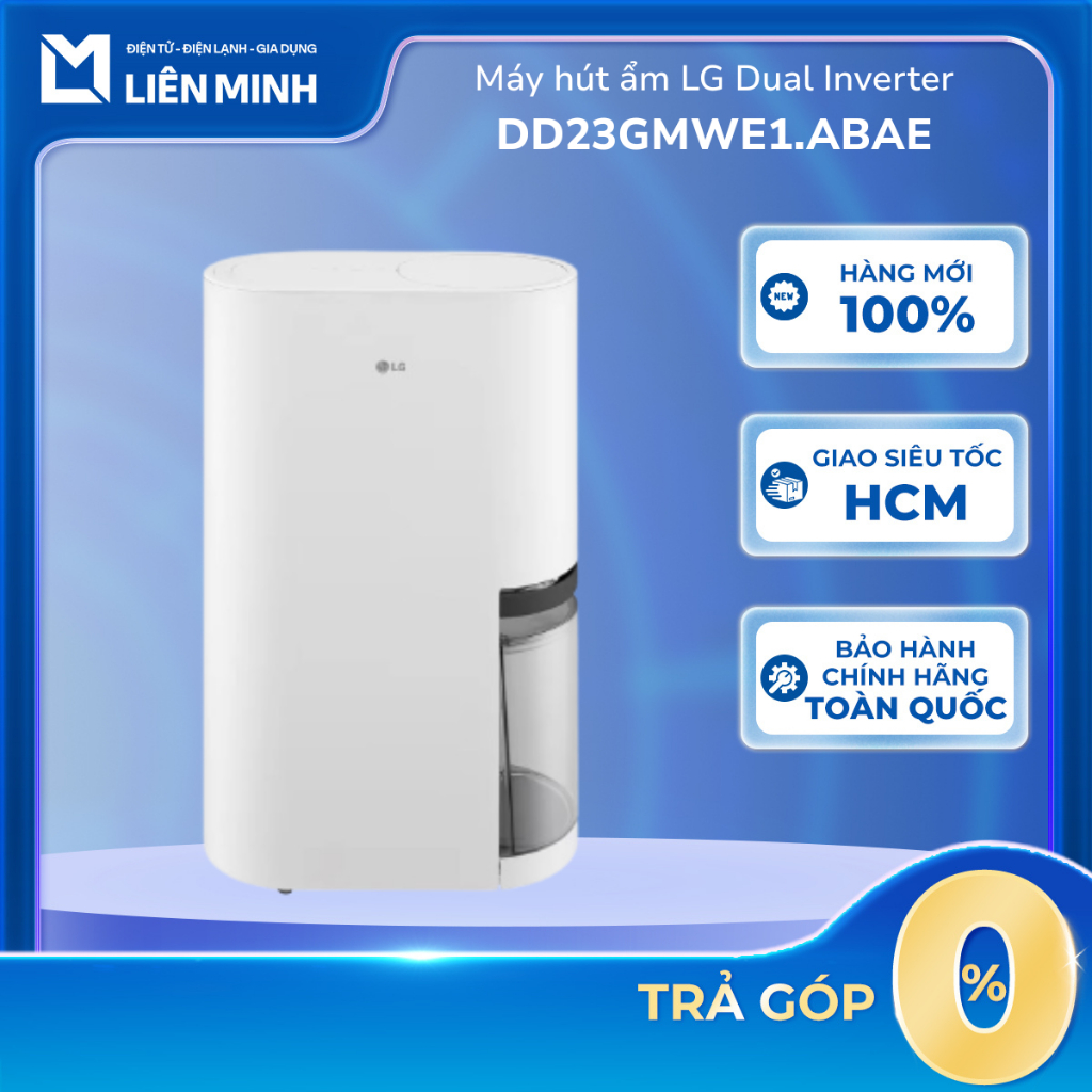 Máy Hút Ấm LG Dual Inverter DD23GMWE1.ABAE - Công Nghệ Hút Ấm Biến Tần Kép Dual Inverter  [Giao toàn