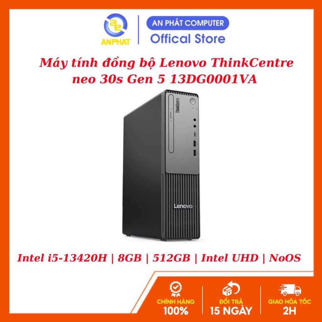 Máy tính đồng bộ Lenovo ThinkCentre neo 30s Gen 5 13DG0001VA (Intel Core i5-13420H | 8GB | 512GB | Intel UHD | NoOS |