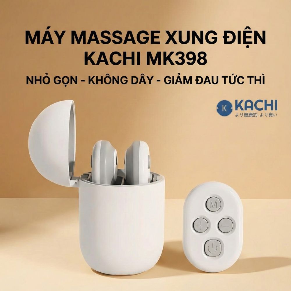 Máy châm cứu dạng Miếng Dán Massage không dây Kachi MK398