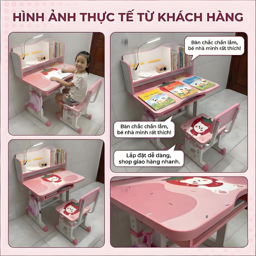 ALVIN Bàn học bàn làm việc có ngăn kéo có thể điều chỉnh màu hồng và xanh dương ghế đồng bộ | BigBuy360 - bigbuy360.vn