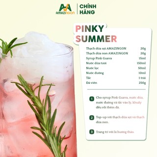 Thạch Dừa Sợi Ăn Liền – Giòn Ngon, Ít Ngọt – Topping Trà Sữa & Đồ Uống – Túi 1KG AMAZINGON
