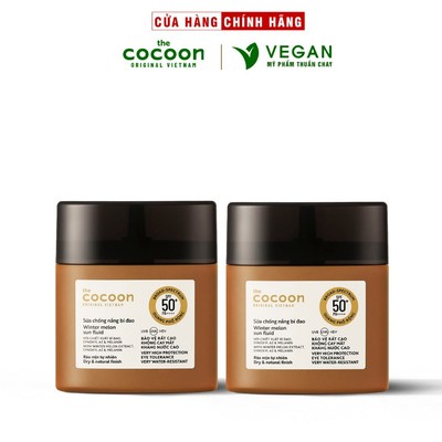 Bigsize - Sữa Kem chống nắng bí đao quang phổ rộng SPF 50 +, PA ++++ Cocoon 50ml mỹ phẩm thuần chay