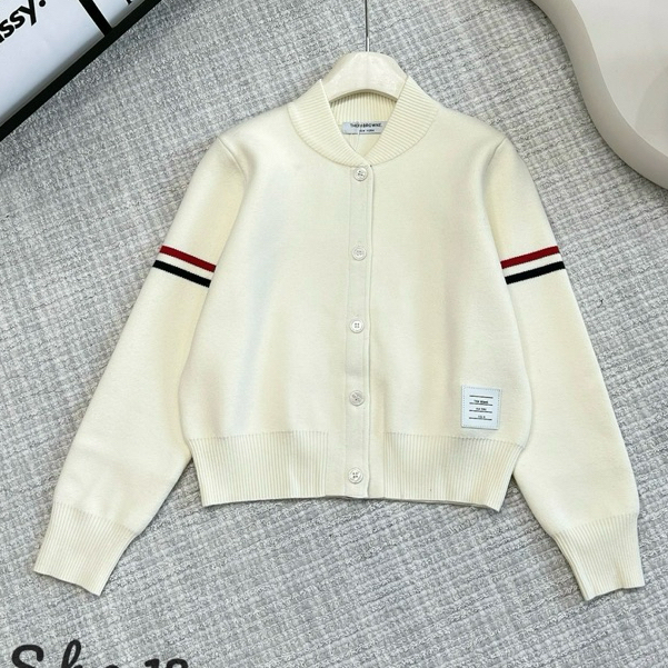 Áo Khoác Cadigan, Áo Nỉ Cardigan nữ  Cổ Tròn Tay Kẻ Dễ Thương Phong Cách  Hàn Quốc -Nhẹ Nhàng Chất vải nỉ hai da mềm mịn | BigBuy360 - bigbuy360.vn