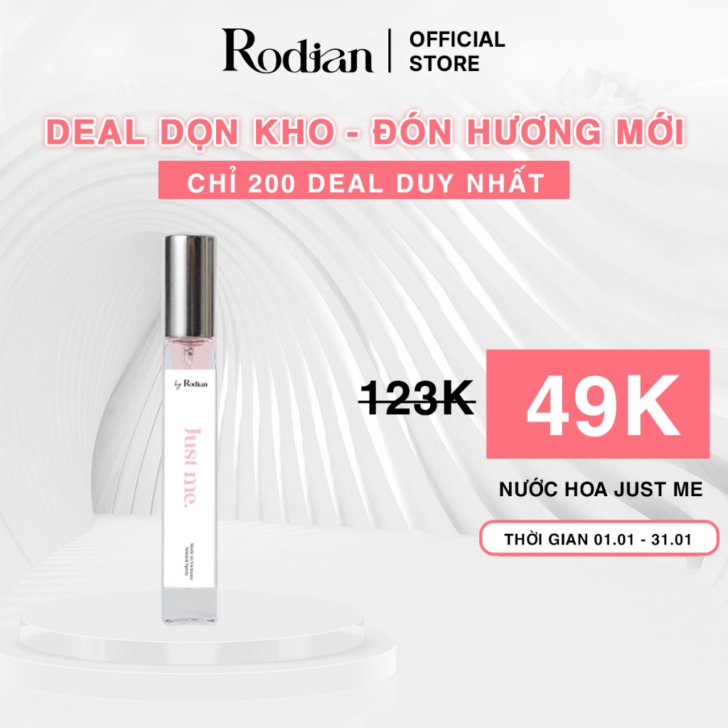 Nước Hoa Nữ Rodian Just Me Eau De Parfum 10ml, Hương Thơm Lâu Đến 8 giờ