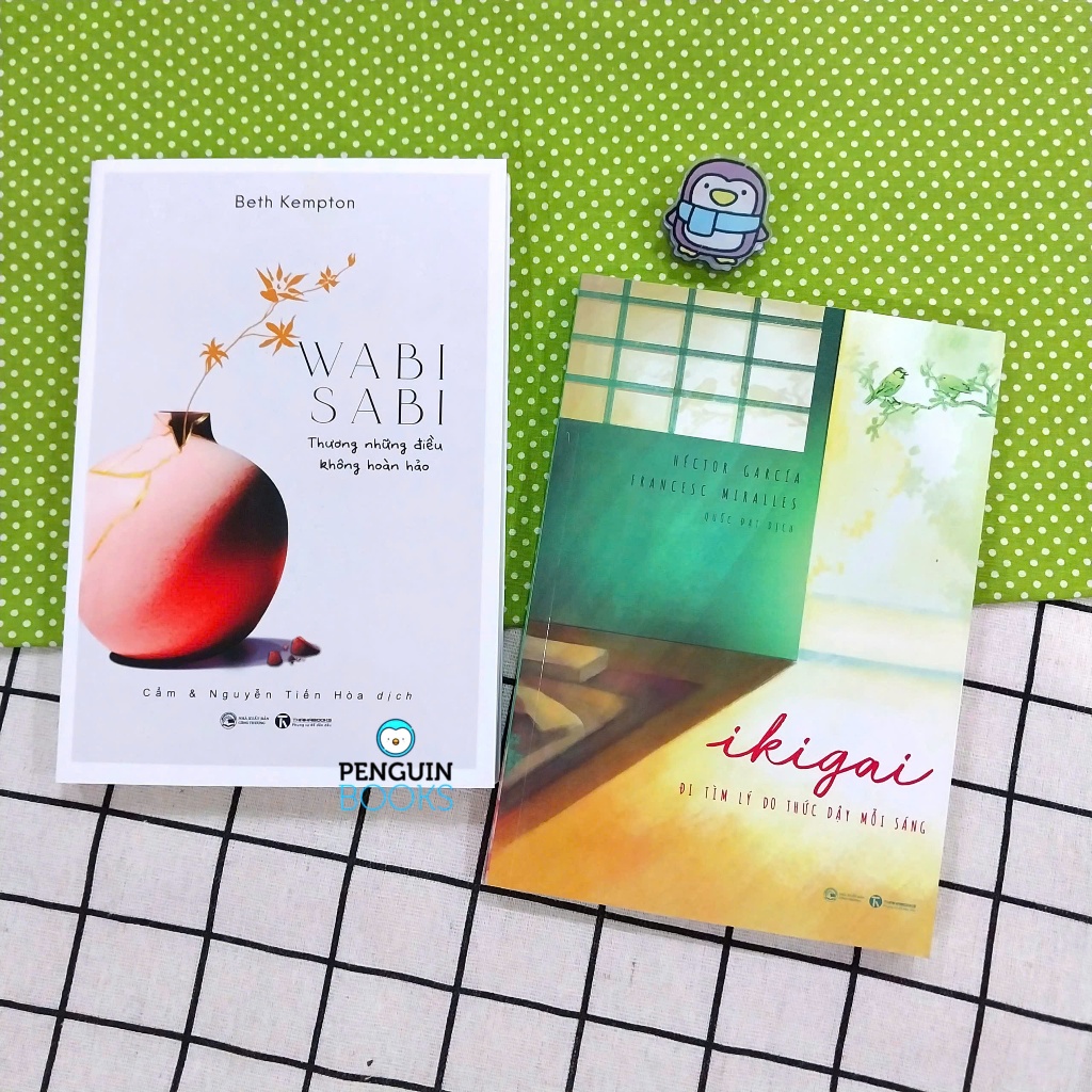 Sách TH - Combo 2 Cuốn :Ikigai - Đi Tìm Lý Do Thức Dậy Mỗi Sáng + Wabi Sabi Thương Những Điều Không 