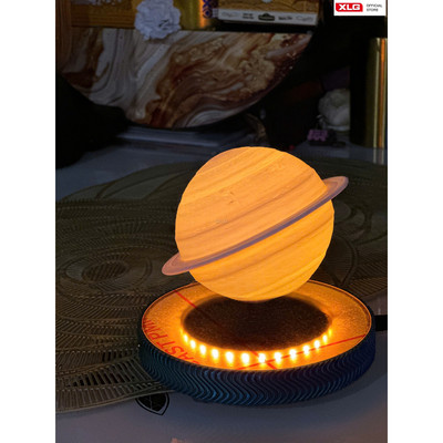 DECOR TRANG TRÍ ĐÈN QUẢ CẦU SAO THỔ NAM CHÂM BAY LƠ LỬNG