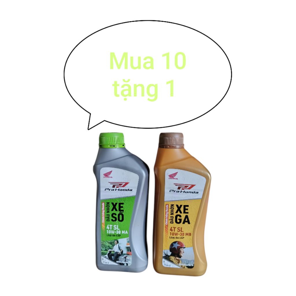 Dầu nhớt hon da ga và số chai 0,8lit bảo vệ tối ưu.....