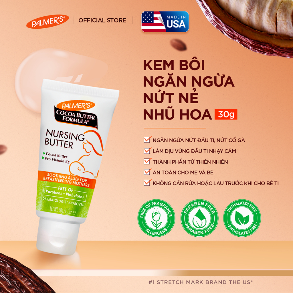 [Võ Hà Linh x Palmer's] Kem dưỡng ẩm đầu hoa công thức Bơ Cacao Palmer's 30g