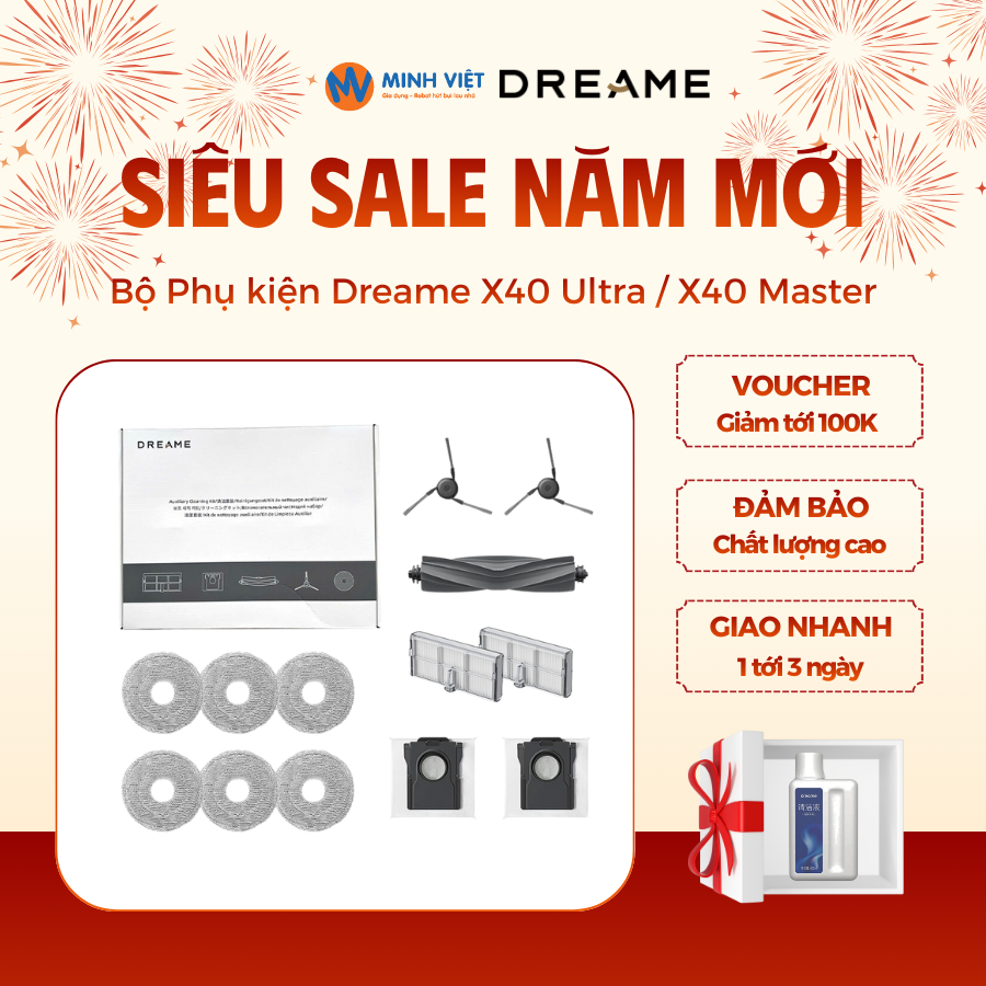 Bộ Phụ kiện Dreame X40 Ultra / X40 Master - Chính hãng - Minh Việt
