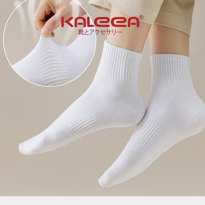 Kaleea - Tất Vớ Nam Nữ Trơn Unisex Cổ Cao, Cổ Trung, Cổ Thấp Chất Cotton Xịn