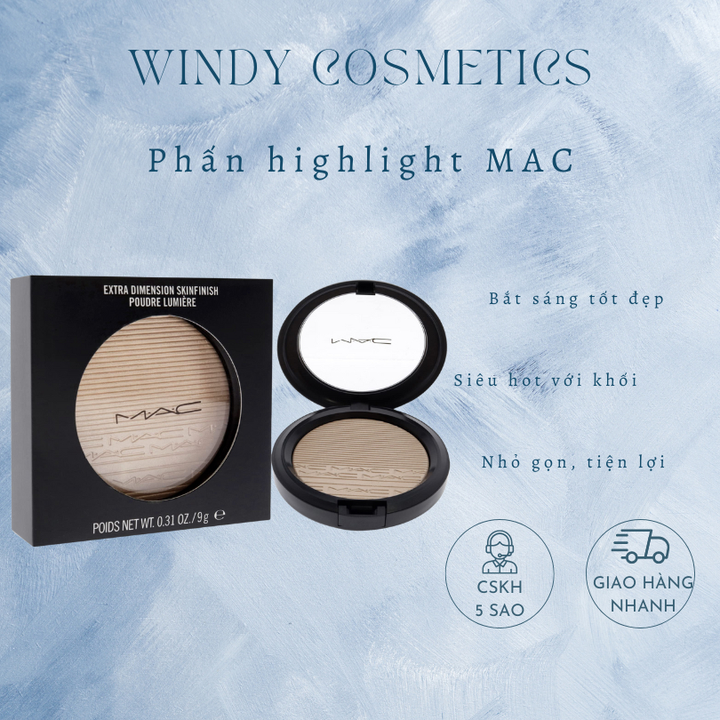 Phấn bắt sáng MAC Extra Dimension Skinfinish màu Double-Gleam, Highlight Mac Mini Size Chính Hãng - 