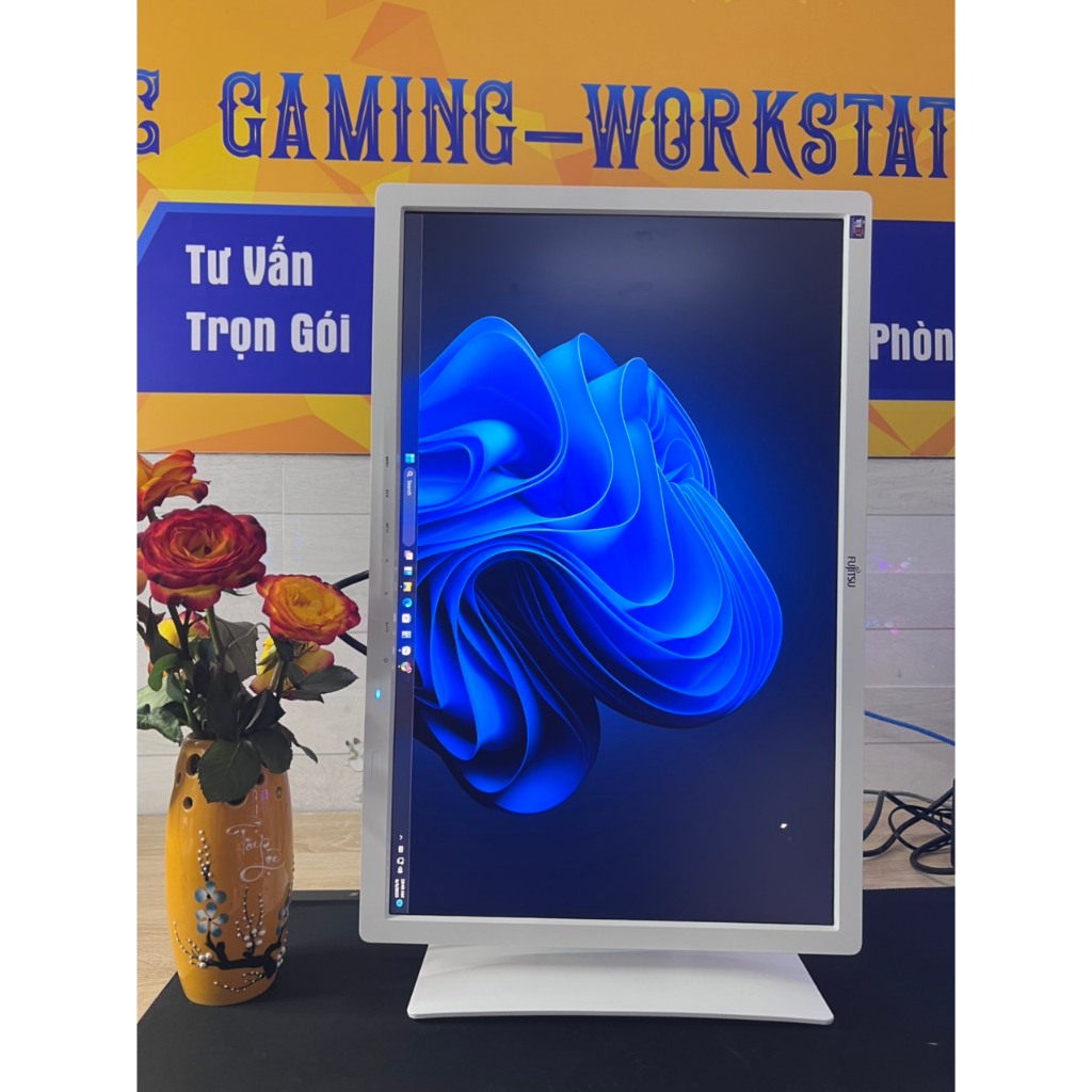 Màn hình 24" Fujitsu B24 IPS/Vga/Dvi/Displayport/Loa