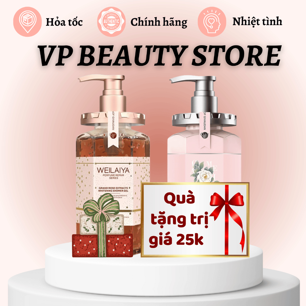 Sữa Tắm Nước Hoa Weilaiya Dưỡng Ẩm Hỗ Trợ Làm Trắng Da